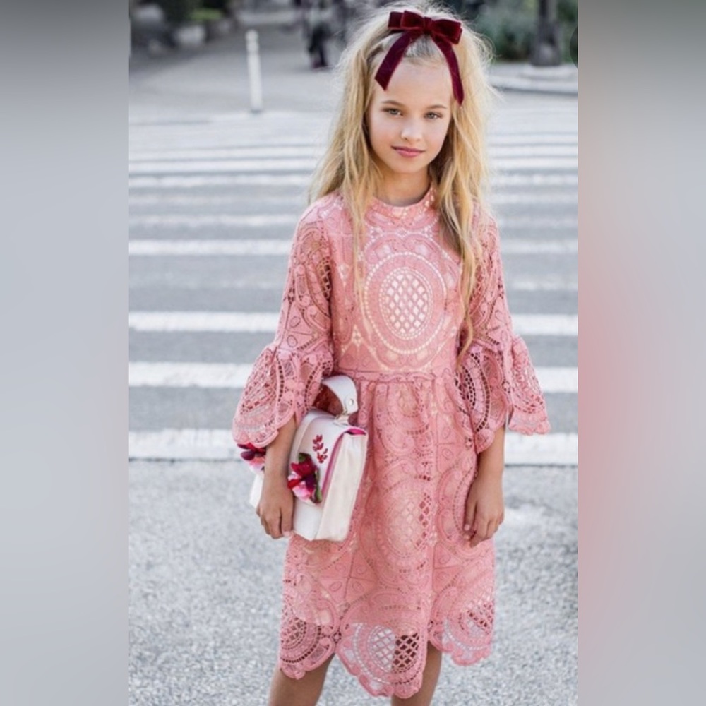 Joy Folie Alexandra dress size 10 (girls) in coral. New with tags